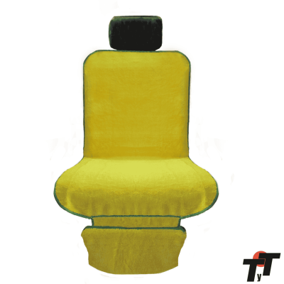F1P4 FUNDA CUBRE ASIENTO INDIVIDUAL MICROFIBRA AMARILLA QKL