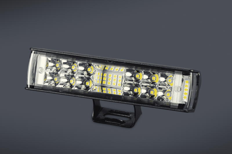 FIL09 FARO DE LED RECTANGULAR 15x4 CM (USO FUERA DE RUTA) 12 LEDS 30W 10-30 VOLTS