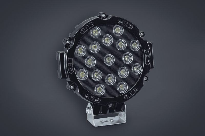 II03 FARO DE LED REDONDO 18 CM (USO FUERA DE RUTA) 17 LEDS 51W 10-30 VOLTS