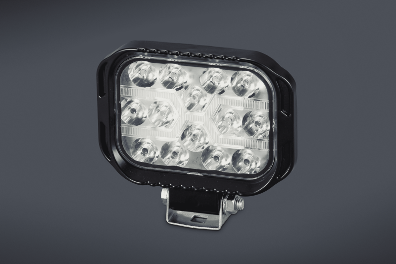 II07 FARO DE LED RECTANGULAR 12x9 CM (USO FUERA DE RUTA) 36 LEDS 25W 10-30 VOLTS
