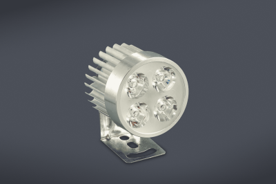 IL04A FARO DE LED REDONDO ALU 5 CM (USO FUERA DE RUTA) 4 LEDS 12W 12 VOLTS