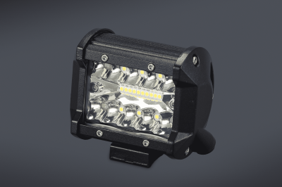 IL06 FARO DE LED RECTANGULAR 10x8 CM (USO FUERA DE RUTA) 20 LEDS 60W 10-30 VOLTS