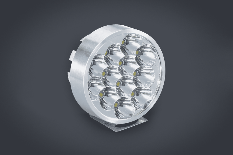 IL10A FARO DE LED REDONDO ALU 7 CM (USO FUERA DE RUTA) 12 LEDS 12W 12 VOLTS