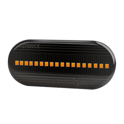 DJ-KD812W-AMB JUEGO DE LUCES DE SEÑALIZACION LATERAL JUEGO DE FAROS LED LATERALES DELIMITADORES AMBAR 12V TIPO TOYOTA