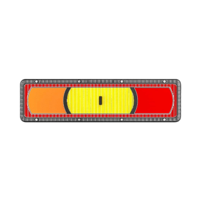 TRUCK-SUP24V OFF ROAD FAROS DE CAMION JUEGO DE FAROS TRASEROS PARA CAMION 24V 28 WATTS COLOR BLANCO + AMBAR + ROJO 460*120*20MM