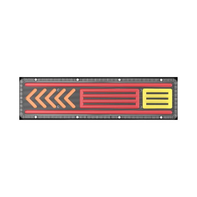 TRUCK-ULT12V OFF ROAD FAROS DE CAMION JUEGO DE FAROS TRASEROS PARA CAMION 12V 33 WATTS CON FLECHA COLOR BLANCO + AMBAR + ROJO 460*120*20MM