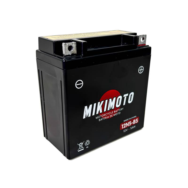 12N5-BS BATERIA DE MOTO YT5A 12N5-3B  YT5A ZANELLA ZB 110 12V5AH. CANTIDAD POR BULTO 10