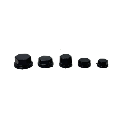 CAP003 KIT DE CUBRE TORNILLOS MOTO CROMADOS SET DE 30 UNIDADES COLOR NEGRO