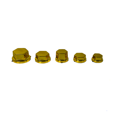 CAP004 KIT DE CUBRE TORNILLOS MOTO CROMADOS SET DE 30 UNIDADES COLOR DORADO