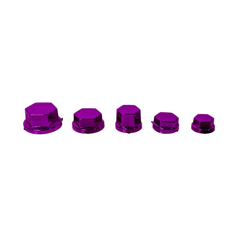 CAP007 KIT DE CUBRE TORNILLOS MOTO CROMADOS SET DE 30 UNIDADES COLOR ROSA