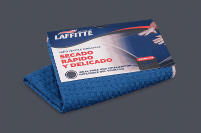 PA100-D PAÑO DE MICROFIBRA WAFLE PINEAPPLE 60x40 CM AZUL LAFFITTÉ