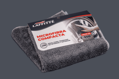 PA103-D PAÑO DE MICROFIBRA COMPACTO 40x40 CM GRIS LAFFITTÉ