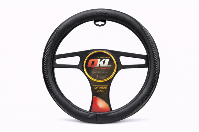 TA01-NN CUBRE VOLANTE AUTO  37-39 NEGRO-NEGRO CARBONO QKL