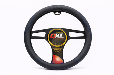 TB02-NA CUBRE VOLANTE AUTO  37-39 NEGRO-AZUL QKL