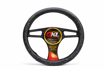 TD04-N CUBRE VOLANTE AUTO  37-39 NEGRO-NEGRO REPTIL QKL