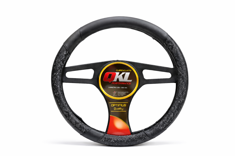 TD04-N CUBRE VOLANTE AUTO  37-39 NEGRO-NEGRO REPTIL QKL